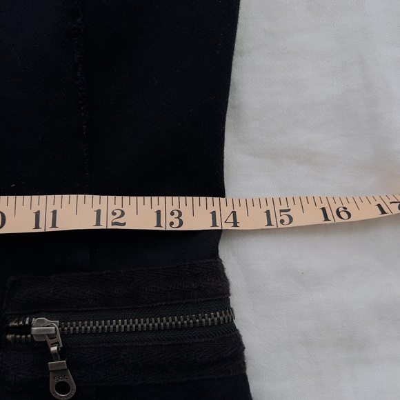 EDC by Esprit Thrashed Black Punk Goth Mini Dress Sz Small Zipper Frayed Rocker - Picture 14 of 15